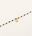 Bracelet Mini Stones spinelle noire  NILAI