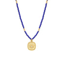 collier mini oracles en miyuki oeil bleu roi  NILAI