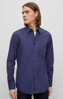 CHEMISE REGULAR FIT EN POPELINE DE COTON BIOLOGIQUE BOSS