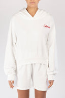 crop sweat FOLLOVERS Blanc