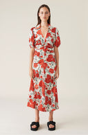 robe GANNI SILK STRETCH SATIN