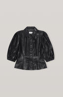 chemise GANNI LAMB LEATHER SHIRT