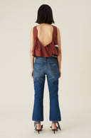 Jeans GANNI ORGANIC COTTON HIGH-RISE KICK-FLARE JEANS