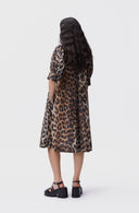 robe Ganni LEOPARD MIDI