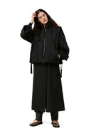 veste Ganni oversized shiny puff vest
