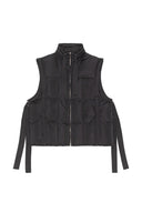 veste Ganni oversized shiny puff vest