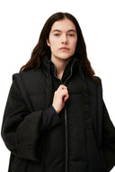 veste Ganni oversized shiny puff vest