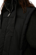veste Ganni oversized shiny puff vest