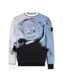 sweat Stone Island À SATURATION DE MOUVEMENT BLEU CLAIR HOMME