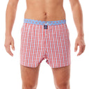 boxer MC ALSON M4305 - Checkered red & blue