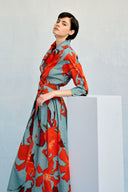 robe Natan Collection EN COTON CLOQUÉ IMPRIMÉ