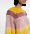 Pull rayé Daniel en mohair mélangé Isabel Marant