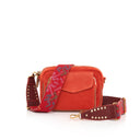 sac CLARIS VIROT Cuir Suédé Charly Tangerine