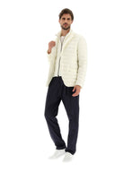 BLAZER IN NUAGE WITH MONOGRAM DETAILING HERNO