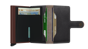 Miniwallet Saffiano Brown Secrid