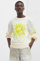 sweat Ganni LONG-SLEEVE GRAPHIC TEE