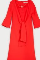 robe Natan Collection DRESS IN LIGHT TEXTURED CREPE