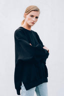 sweat AME Ulla Oversized | Black