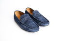 mocassin Henin daim bleu