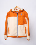 veste K-Way LE VRAI 3.0 NEIGE ORSETTO ECRU- ORANGE RUST