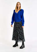 sweat ESSENTIEL Pull bleu à épaulettes