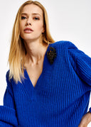 sweat ESSENTIEL Pull bleu à épaulettes
