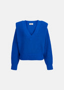 sweat ESSENTIEL Pull bleu à épaulettes