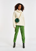 pantalon ESSENTIEL Pantalon en velours vert