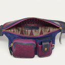 sac banane Claris Virot Romeo violet navy