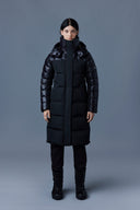 doudoune Mackage KAZ MIXED-MEDIA DOWN JACKET WITH REMOVABLE HOOD
