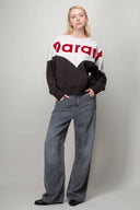 sweat Isabel Marant Etoile HOUSTON TWO TONE LOGO
