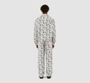 JEAN ALLOVER HEART JACKET - WHITE/BLACK Arte