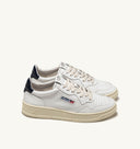 SNEAKERS MEDALIST LOW EN CUIR BLANC BLEU AUTRY