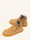 boots laidbacklondon Setsu Low Side Zip Saffron Suede