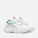 sneakers Hogan Hyperactive Blanc Argente Vert