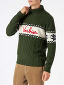 sweat MC2 SAINT-BARTH Half-turtleneck with Verbier lettering
