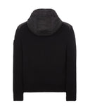 veste Stone Island Black wool and nylon hooded cardigan