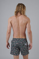 balneaires Fedeli Our swim trunk Madeira - Aloha pattern KAKI