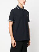 polo Stone Island Compass-patch tipped navy