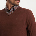 pull State of Art Pull en laine mérinos - brique uni