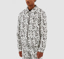 JEAN ALLOVER HEART JACKET - WHITE/BLACK Arte