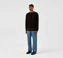 pull Arte CLARK CONTRAST CREWNECK - BLACK