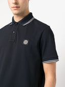 polo Stone Island Compass-patch tipped navy