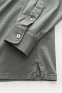 chemise Fedeli Jersey shirt 'Jason' shark collar grey-green
