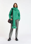 Écharpe Essentiel oversize en mohair mélangé sarcelle
