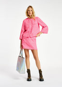 Veste en tweed rose néon Essentiel