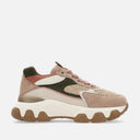 sneakers Hogan Hyperactive Green Beige Pink