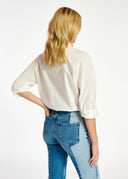 Chemise en coton blanche avec broderies Essentiel