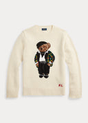 pull Ralph Lauren Polo Bear avec ourson en laine