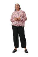 Blouse en georgette plissée Ganni